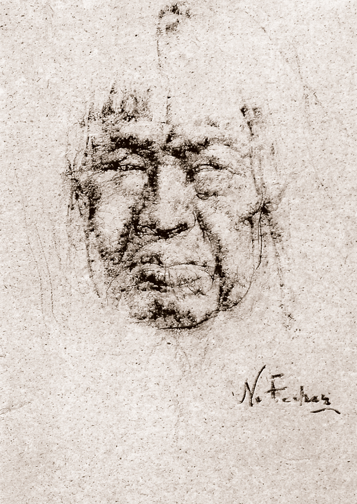  Nicolai Ivanovich Fechin —— 印第安男人 (3)